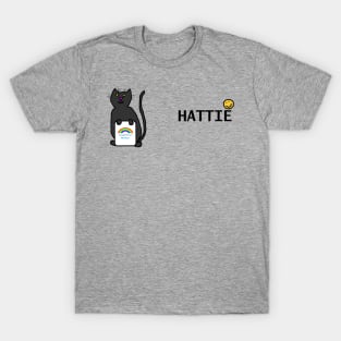 Hattie Cute Cat Essential Worker Rainbow T-Shirt